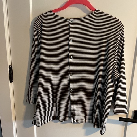 Theory Lowell Square Striped Tee MSRP $140 Great Reviews SZ S M L XL - Picture 8 of 11